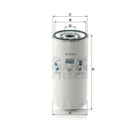 Фильтр масляный MANN-FILTER W 1170/9